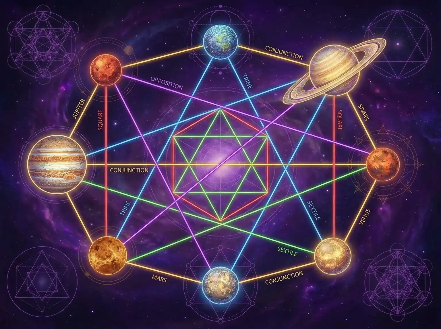 行星相位解读 - 快播播放器 | 占星学进阶